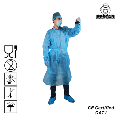 Non Woven Fabric Disposable Isolation Gowns Paket Gaun Pelindung Non Woven