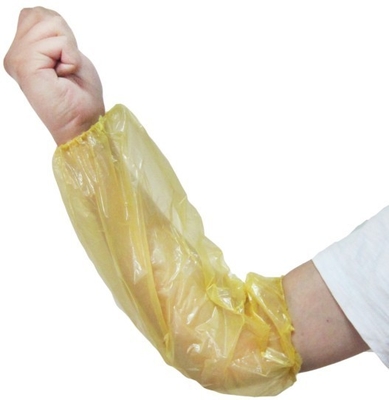 White PE Disposable Oversleeve 18 Inch Sleeve Protectors Untuk Lengan