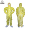 APD Tahan Air Sekali Pakai Biohazard Suit Yellow TYPE 3 Coverall